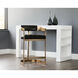 Beaumont 35.25 inch Antique Brass / Cantina Black Counter Stool
